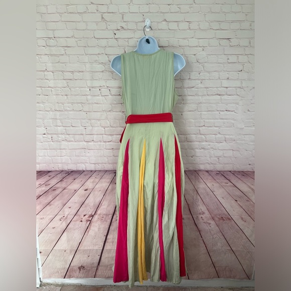 NWOT TEA & CUP fit & flare sleeveless maxi dress size medium - Picture 4 of 14